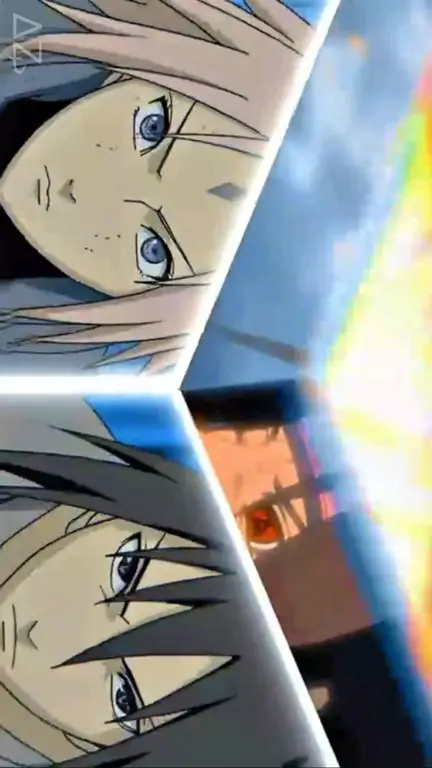 Adegan pertarungan Naruto dan Sasuke dalam kualitas HD