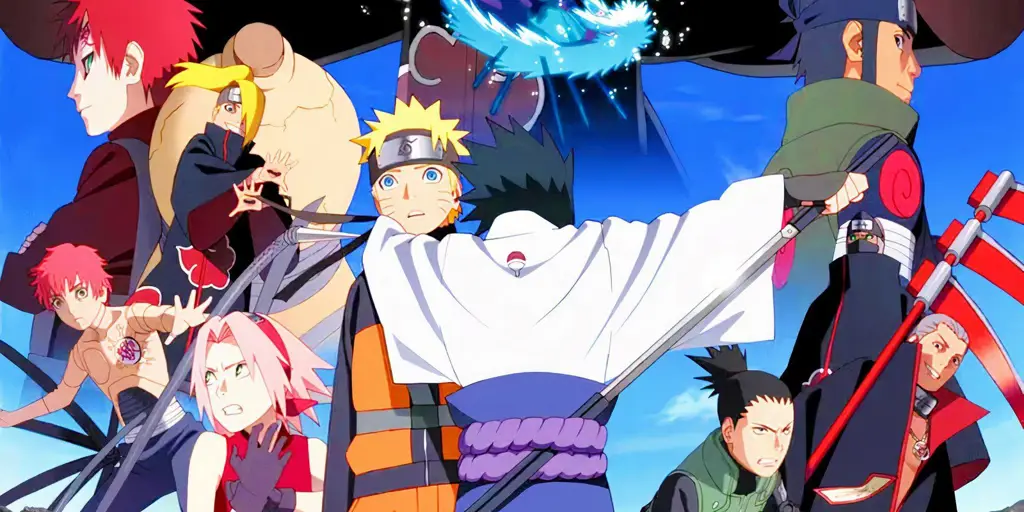 Para karakter Naruto terlibat pertarungan besar