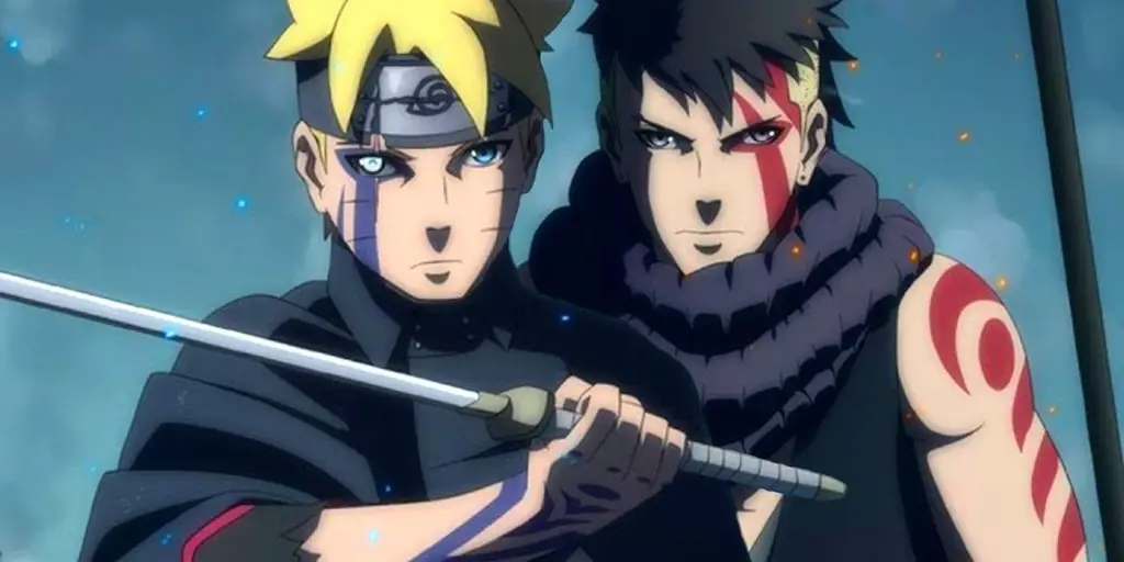 Potret karakter Boruto dan Kawaki
