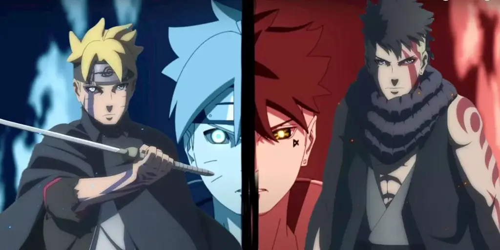 Adegan pertarungan sengit antara Boruto dan Kawaki