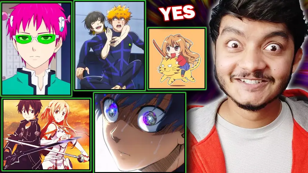 Gambar penggemar anime sedang menonton dengan gembira