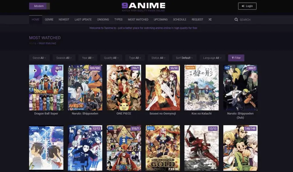 Gambar berbagai situs streaming anime terbaik di Indonesia