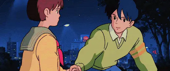 Shizuku dan Seiji, tokoh utama dalam Whisper of the Heart