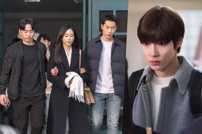 Ketampanan Hwang In-yeop sebagai Gong Chan Hwang In-yeop sebagai mahasiswa hukum yang tampan dan baik hati dalam drama Why Her?