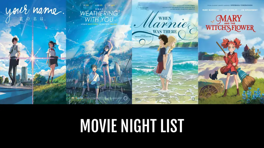 Malam Nonton Film Anime Bersama Teman Gambar orang menonton film anime bersama
