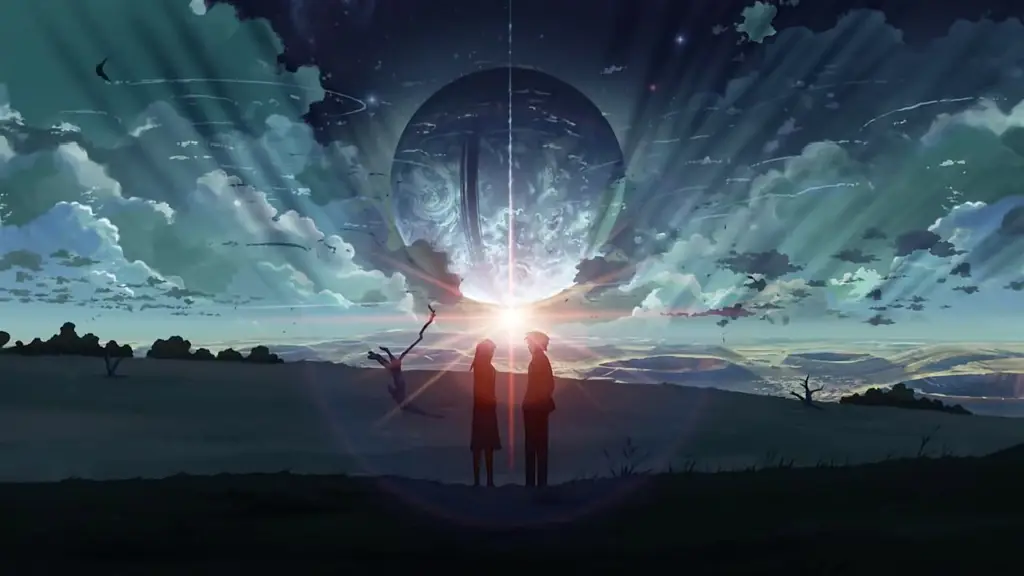 Gaya Animasi Makoto Shinkai. Contoh gaya animasi khas Makoto Shinkai.