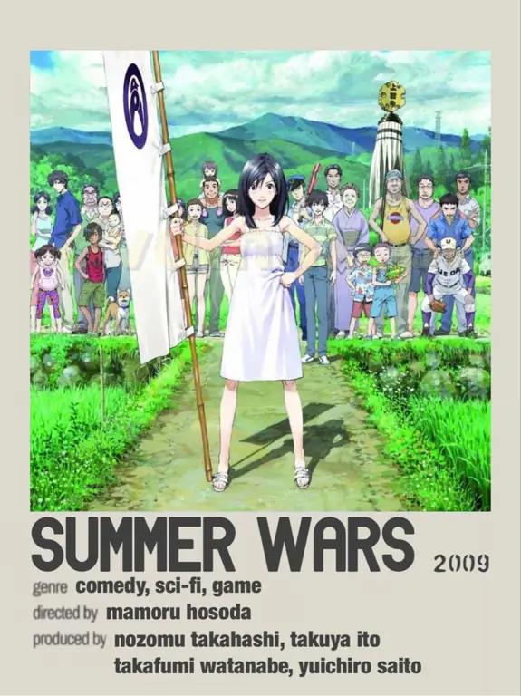 Gambar para karakter dalam film Summer Wars